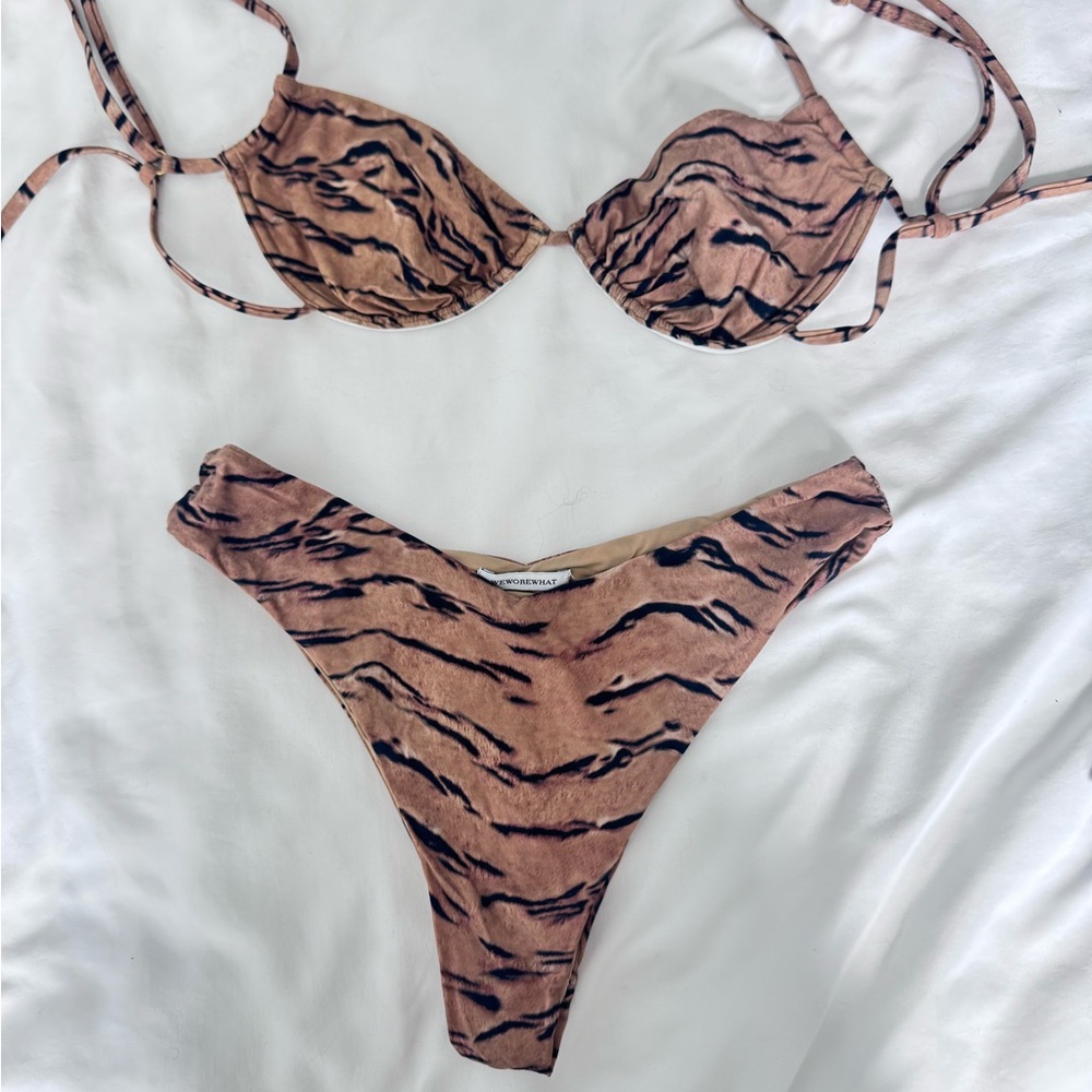 WeWoreWhat Animal Print Bikini Set